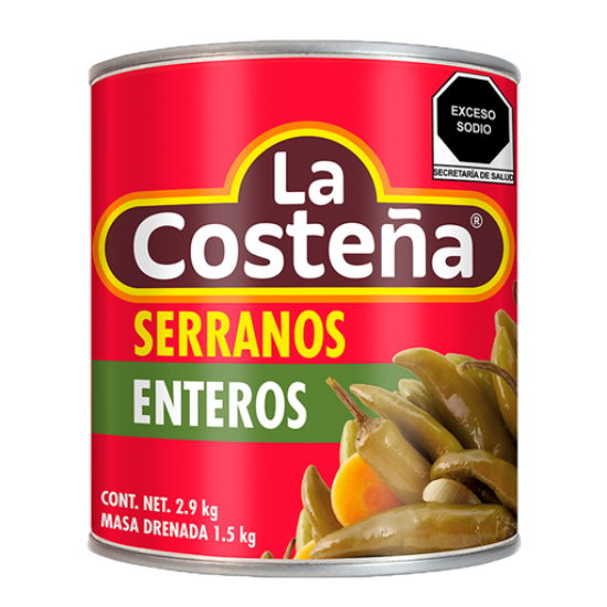 Imagen de CHILE SERRANO LA COSTEÑA  2.8 KG