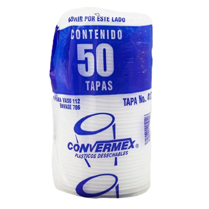 Imagen de TAPA CONVERMEX  VASO 112 / 706 C/50 PZAS.
