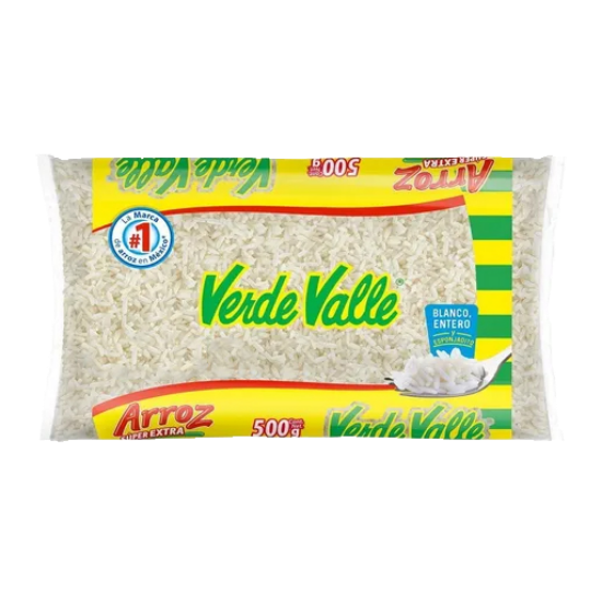 Imagen de ARROZ EXTRA GRANO LARGO VERDE VALLE 500 G