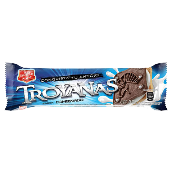 Imagen de GALLETAS TROYANAS COMBINADAS 80GR LA MODERNA