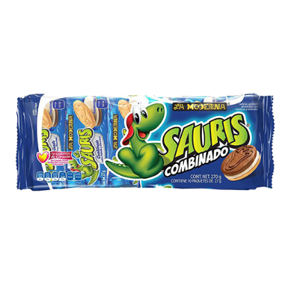 Imagen de GALLETAS SAURIS SABOR COMBINADO 270 G