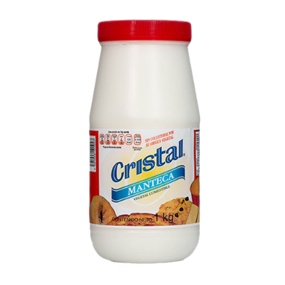 Imagen de MANTECA VEGETAL CRISTAL BOTE 1 KG