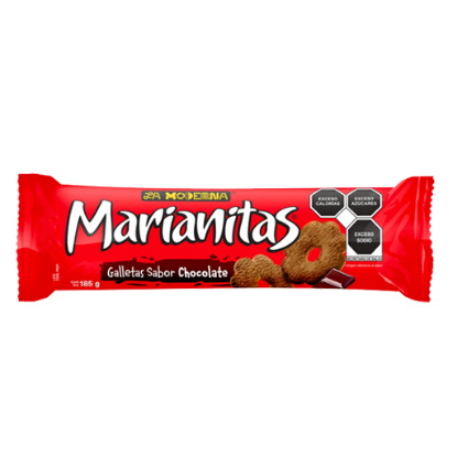 Imagen de GALLETAS MARIANITAS CHOCO 185GR LA MODERNA