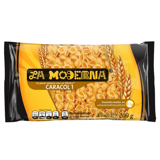 Imagen de PASTA P/SOPA LA MODERNA CARACOL 200 G