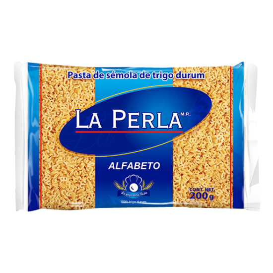 Imagen de PASTA P/SOPA LA PERLA ALFABETO 200 G