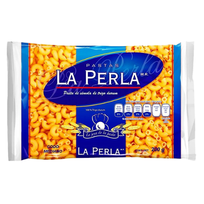 Imagen de PASTA P/SOPA LA PERLA CODO MEDIANO 200 G