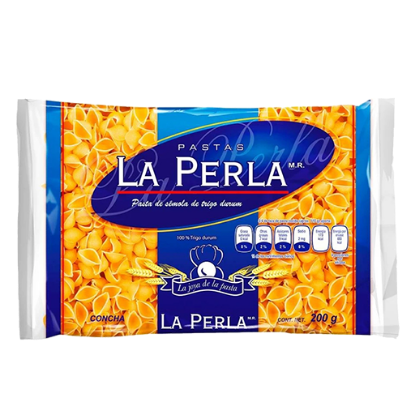 Imagen de PASTA P/SOPA LA PERLA CONCHA GRANDE 200 G