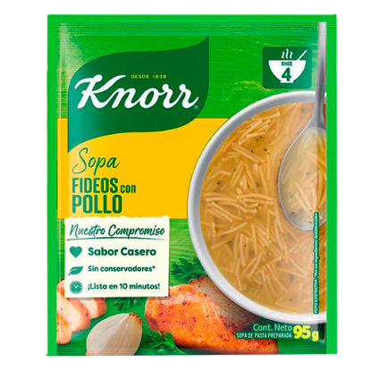 Imagen de SOPA KNORR FIDEO 95 G