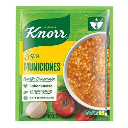 Imagen de SOPA KNORR MUNICIONES 95 G