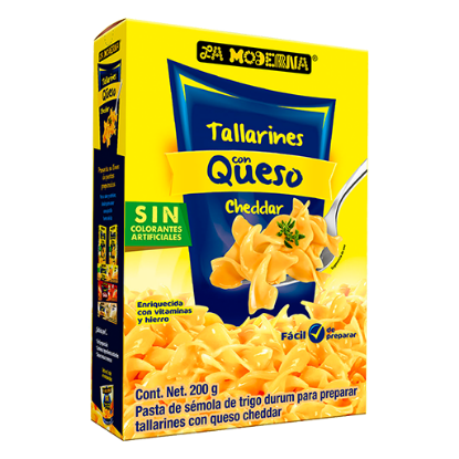 Imagen de TALLARINES C/QUESO LA MODERNA 200 G