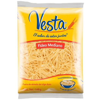 Imagen de PASTA PARA SOPA VESTA FIDEO MEDIANO RECORTADO 160 G