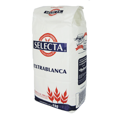 Imagen de HARINA DE TRIGO SELECTA EXTRA BLANCA 1 KG