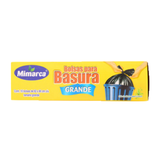 Imagen de BOLSA NUDO FACIL ECONOMICO GRANDE 62 X 80 MIMARCA C/10 PZAS.