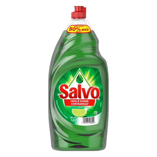 Imagen de LAVATRASTES SALVO LIQUIDO LIMON 1400 ML