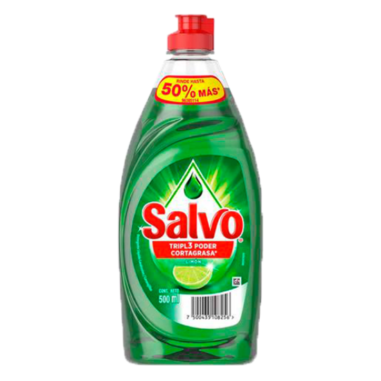 Imagen de LAVATRASTES SALVO LIQUIDO LIMON 500 ML