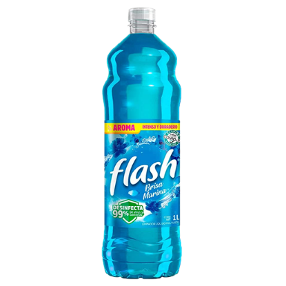 Imagen de LIMPIADOR LIQUIDO FLASH BRISA MARINA 1 L