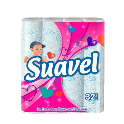 Imagen de PAPEL HIGIENICO SUAVEL 220 HOJAS C/32 PZAS.