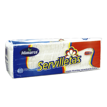 Imagen de SERVILLETA MIMARCA 20 X25 CM 400 PZAS.