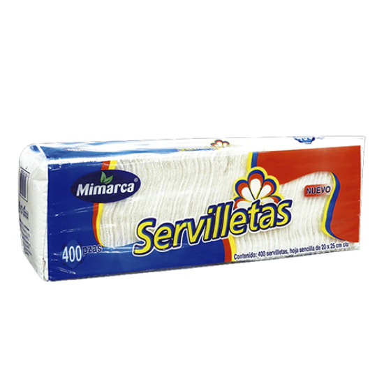 Imagen de SERVILLETA MIMARCA 20 X25 CM 400 PZAS.