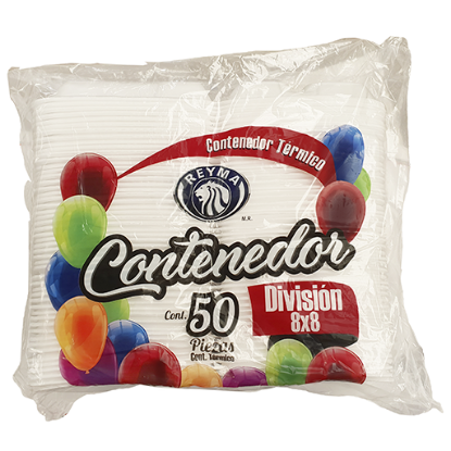 Imagen de CONTENEDOR 8 X 8 CON DIVISION C/50 PZAS.