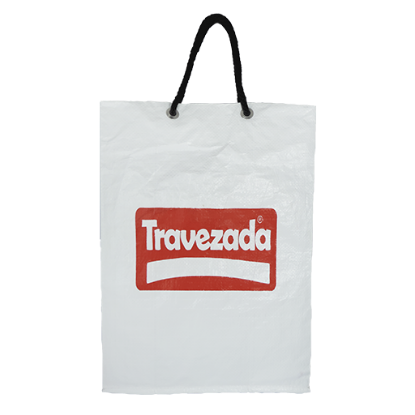 Imagen de BOLSA ECOLOGICA TRAVEZADA 40*40*14  ROJA