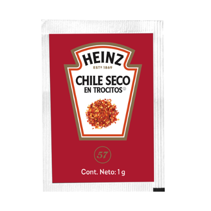 Imagen de CHILE QUEBRADO HEINZ C/400 PZAS. 1 G