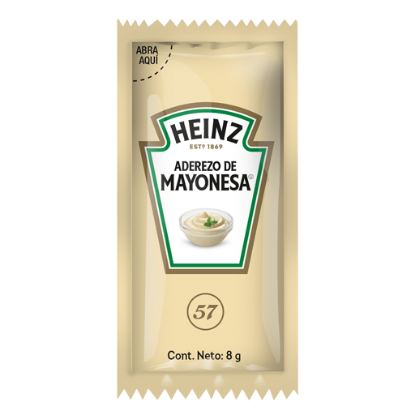 Imagen de ADEREZO DE MAYONESA HEINZ C/200 PZ 8 G