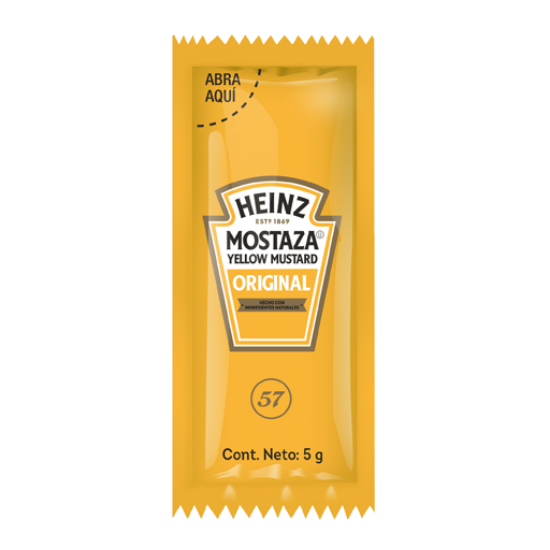 Imagen de MOSTAZA HEINZ C/200 PZ 5G