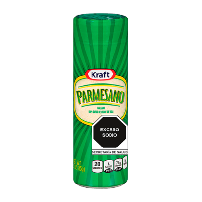 Imagen de KRAFT GRATED PARMESAN 3 OZ (85 G)