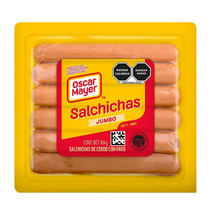 Imagen de SALCHICHA JUMBO ORIGINAL OSCAR MAYER 454 G