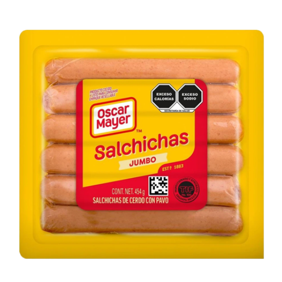 Imagen de SALCHICHA JUMBO ORIGINAL OSCAR MAYER 454 G