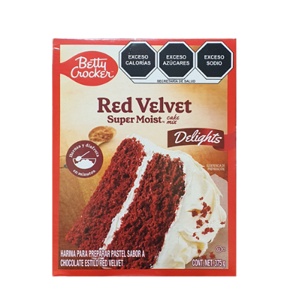 Imagen de HARINA PASTEL BETTY CROCKER RED VELVET 432 G