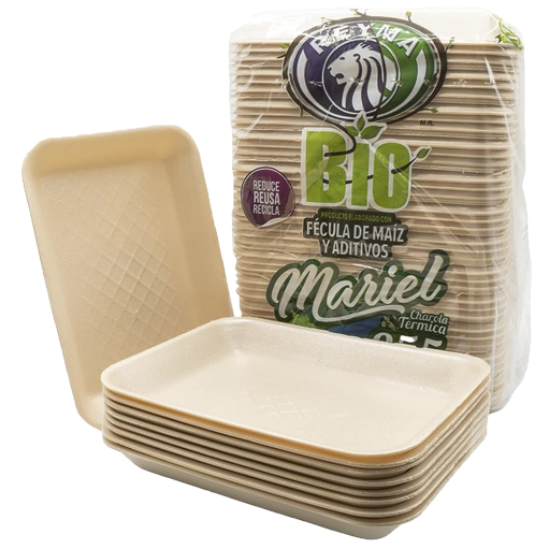 Imagen de CHAROLA TERMICA 855 BIODEGRADABLE C/ 50PZ