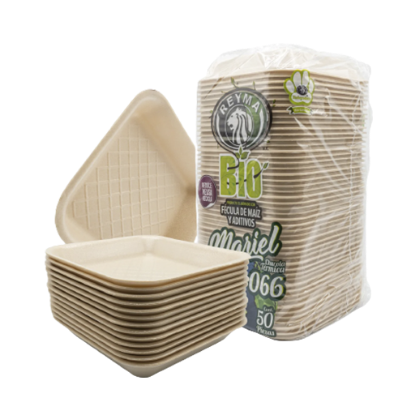 Imagen de CHAROLA TERMICA 066 BIODEGRADABLE C/50PZ
