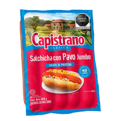 Imagen de SALCHICHA JUMBO CAPISTRANO 800 GR