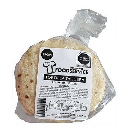 Imagen de TORTILLA TAQUERA FOOD SERVICE C/50PZ