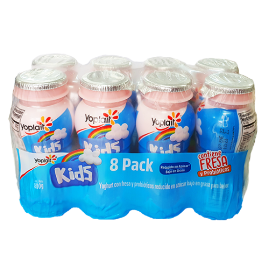 Imagen de YOGURTH KIDS BEBER  8PACK FRESA  80GR