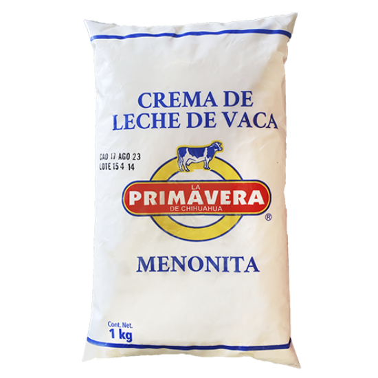 Imagen de CREMA MENONITA LA PRIMAVERA BOLSA 1KG