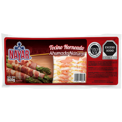 Imagen de TOCINO AHUMADO REBANADO NAYAR 500GR