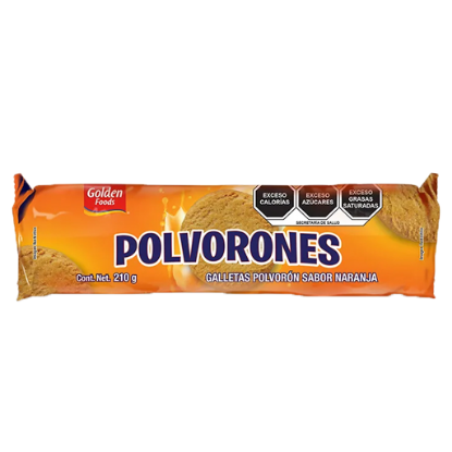Imagen de GALLETA POLVORONES GOLDEN FOODS 210GR