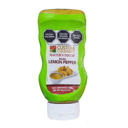 Imagen de SALSA ALITAS CUSTOM CULINARY LEMON PEPPER 580 GRS