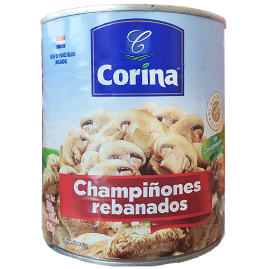 Imagen de CHAMPIÑON REBANADO CORINA 800GR