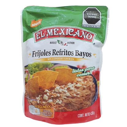 Imagen de FRIJOL REFRITO BAYO EL MEXICANO 430GR