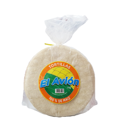 Imagen de TORTILLA MAIZ BLANCA 1K EL AVION