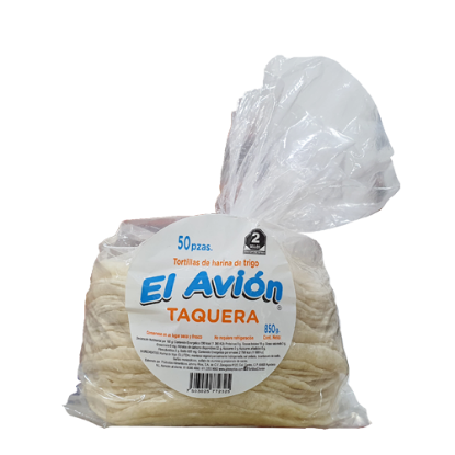 Imagen de TORTILLA HARINA TAQUERA EL AVION C/50PZ