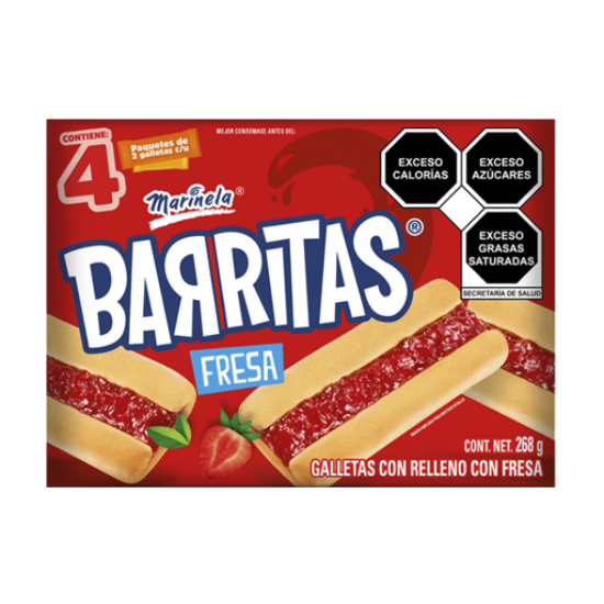 Imagen de BARRITAS FRESA KC 4P 2698GR MLA